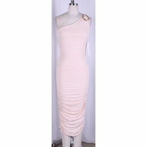 One Shoulder Midi Dress